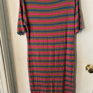 Lularoe striped dress size L
